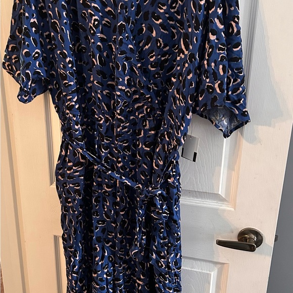 Eloquii Elements leopard print jumpsuit - size 24 - Picture 3 of 7